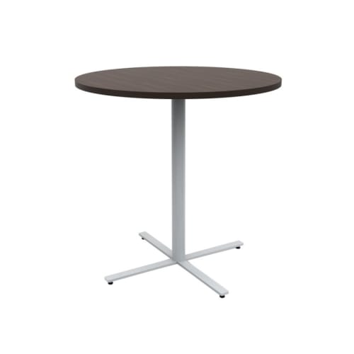 JURNI 42" Bistro Table with Round Top, Columbian Walnut